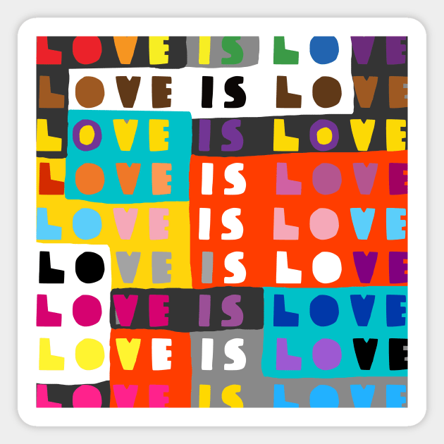 Love is love Sticker by ezrawsmith